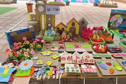 Hội thi làm đồ dùng sáng tạo - Trường mầm non Hợp Thanh