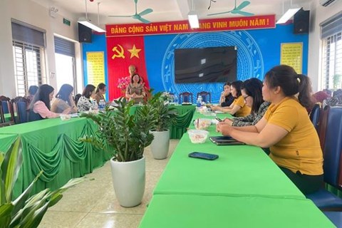 PHÒNG GIÁO DỤC VÀ ĐÀO TẠO KIỂM TRA, ĐÁNH GIÁ CHẤT LƯỢNG GIÁO DỤC TẠI TRƯỜNG MẦM NON HỢP THANH