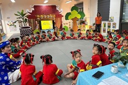 HỘI THI GIÁO VIÊN VÀ NHÂN VIÊN NUÔI DƯỠNG GIỎI - BẾP ĂN AN TOÀN TRƯỜNG MẦM NON HỢP THANH