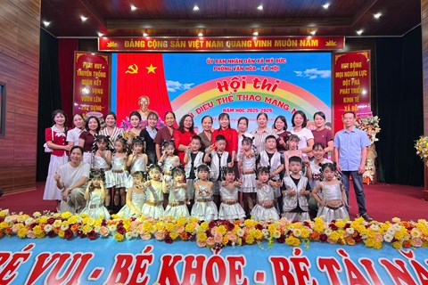 HỘI THI VŨ ĐIỆU THỂ THAO NĂM NON XÃ MỸ ĐỨC