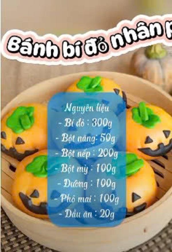 Bánh bí đỏ nhân phô mai